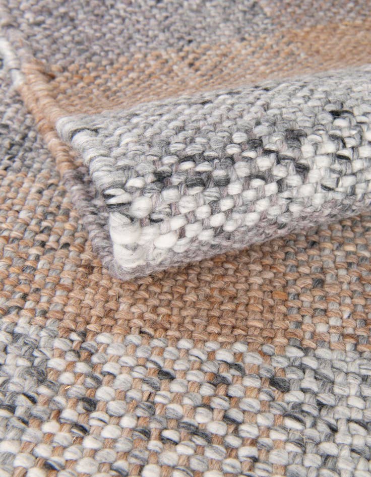 Detail image of 2' x 6' 1 Easy-Clean Eco Plaid Washable Indoor / Outdoor Runner Rug