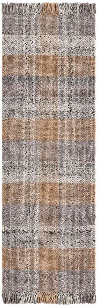 2' x 6' 1 Easy-Clean Eco Plaid Washable Indoor / Outdoor Runner Rug