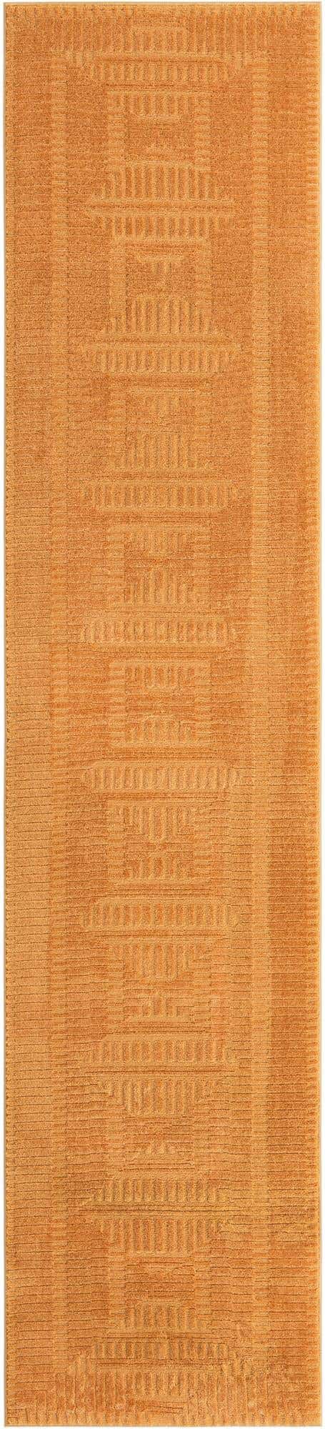 2' 7 x 12' Dowell · Border rug, goldenrod glow