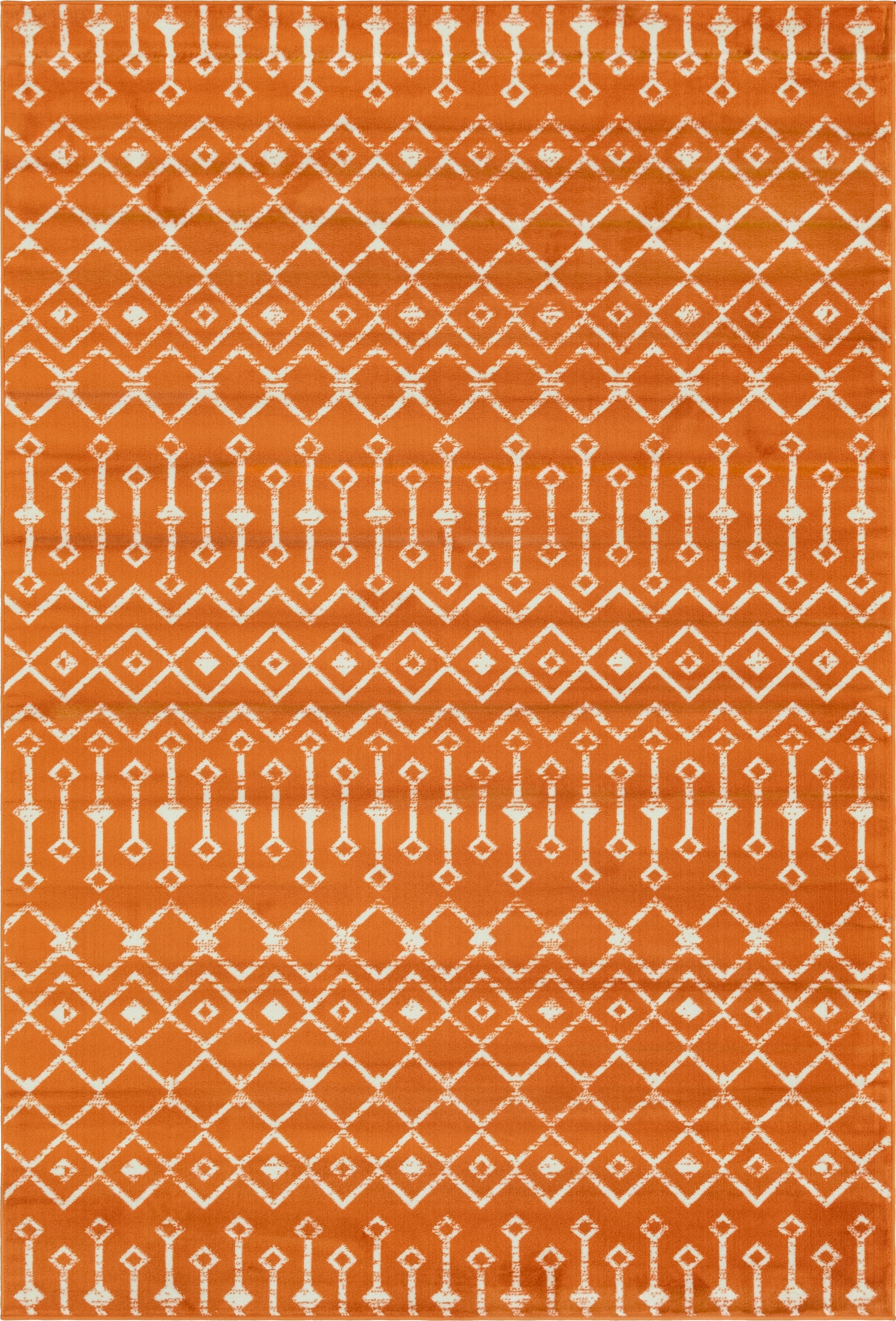 Dudley · Chevron rug, orange