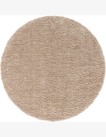 3' x 3' Dunham · Solid Shag Rug, beige
