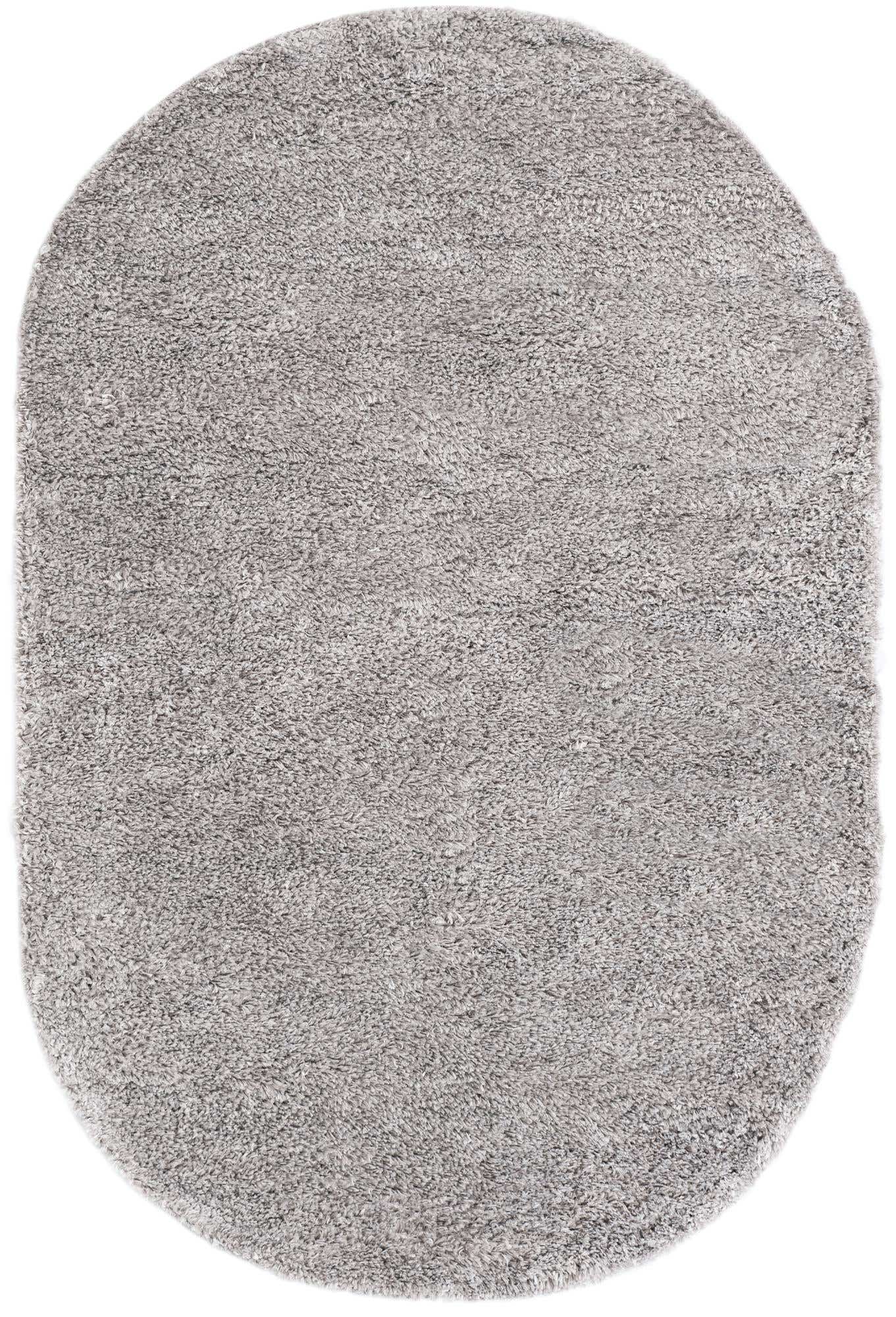 5' 3 x 8' Dunham · Solid Shag Rug, lgrey