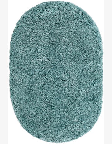 3' x 5' 3 Dunham · Solid shag rug, aqua