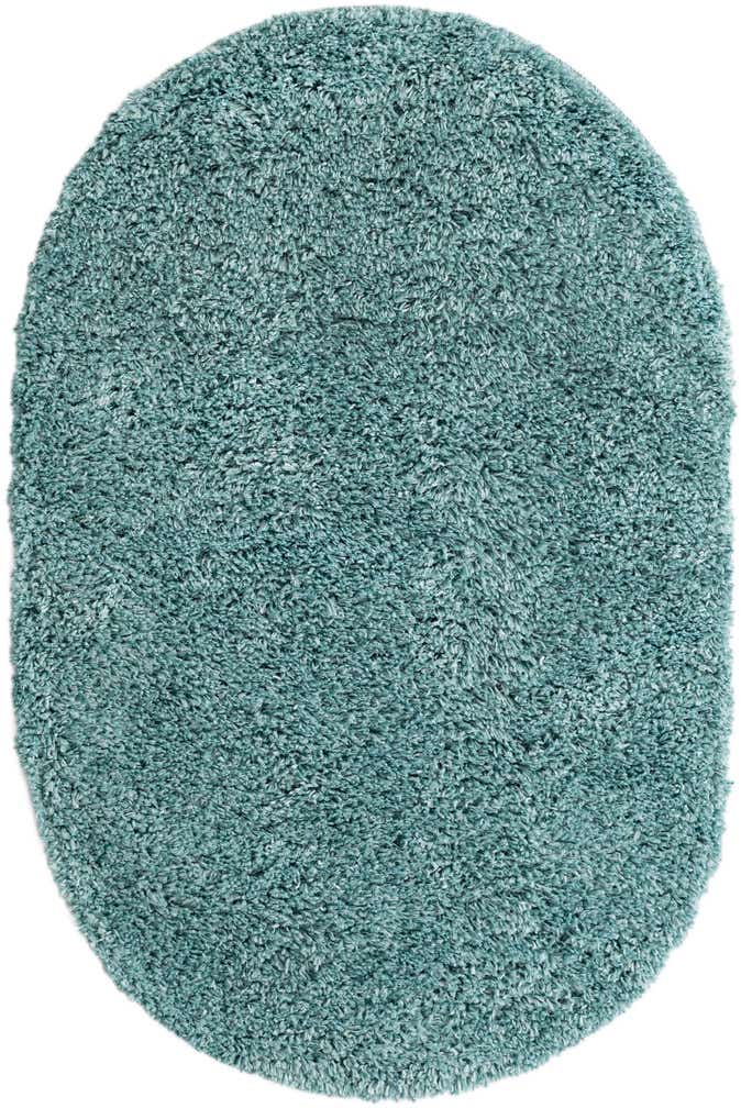 3' x 5' 3 Dunham · Solid shag rug, aqua