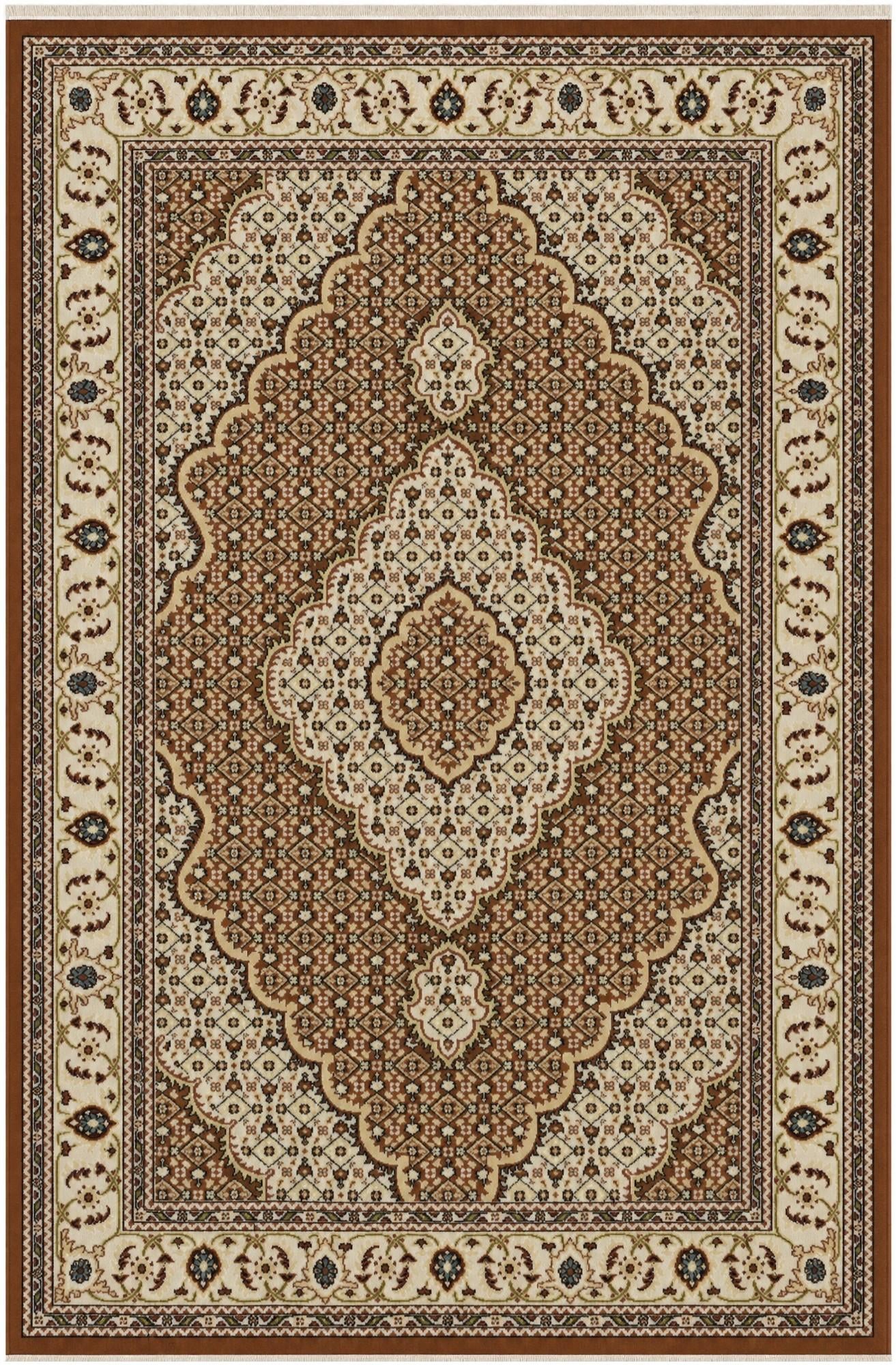 Dusty Pink Nain Design Rug