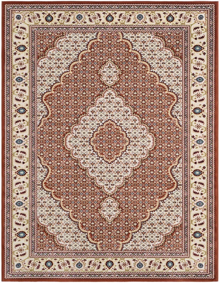 Detail image of 5' 3 x 8' Nain Design Rug