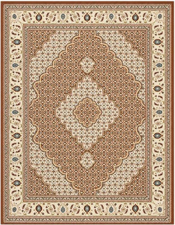 Dusty Pink Nain Design Rug