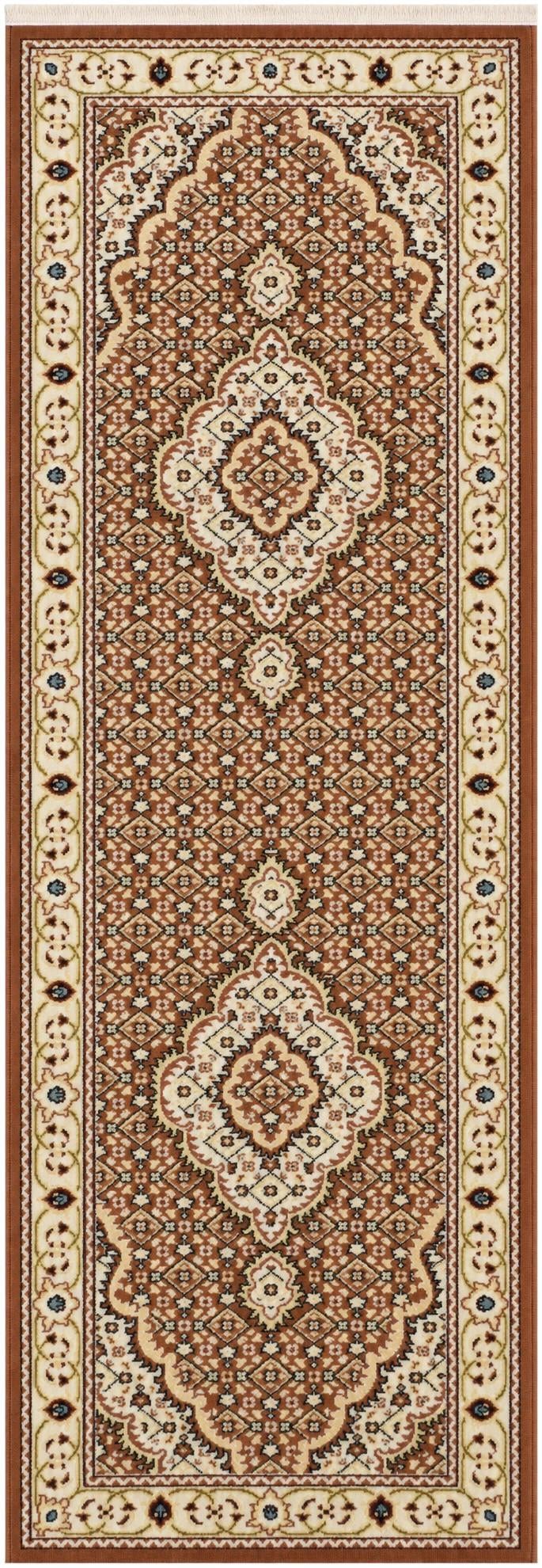 Dusty Pink Nain Design Runner Rug