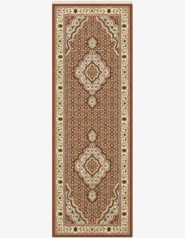 Dusty Pink Nain Design Runner Rug
