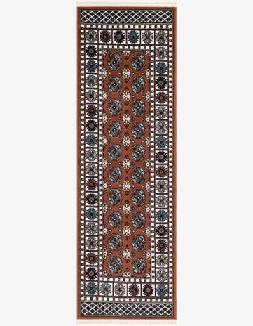 Dusty Pink Nain Design Runner Rug