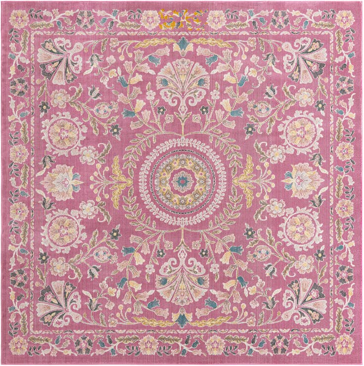 Detail image of 8' x 8' Blossom Square Rug