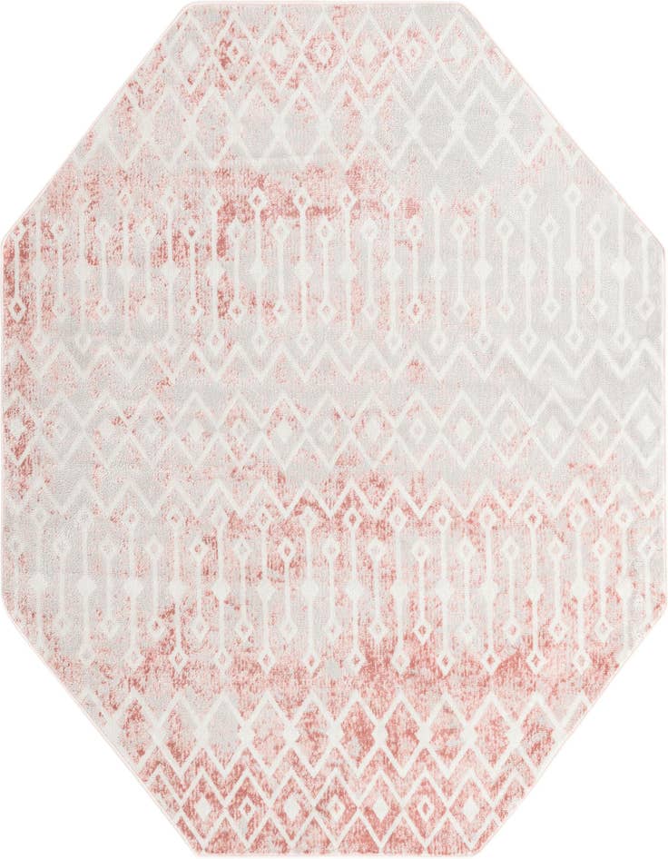 Detail image of 7' x 7' Bohemian Trellis Octagon Rug