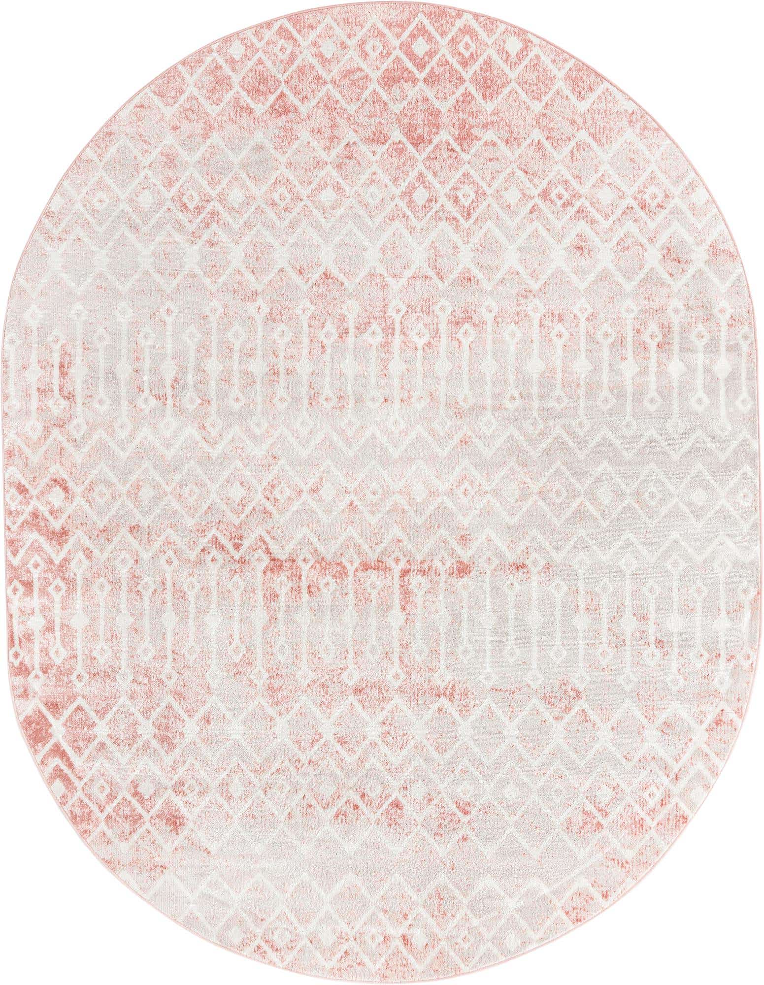 8' x 10' Bohemian Trellis Oval Rug