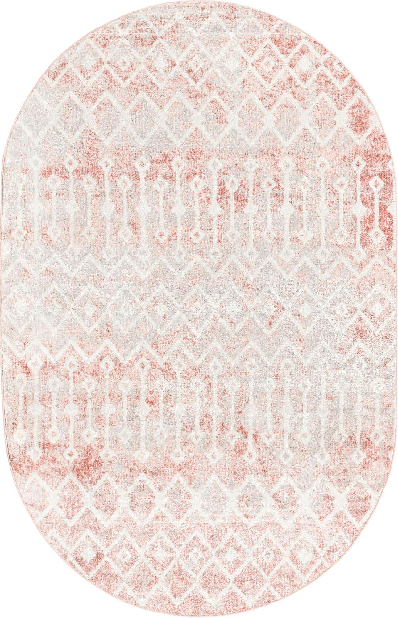 5' 3 x 8' Bohemian Trellis Oval Rug