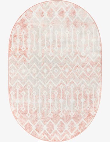 4' x 6' Bohemian Trellis Oval Rug