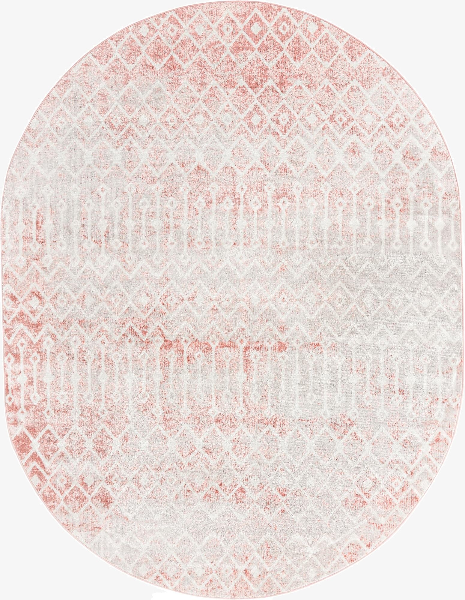 8' x 10' Bohemian Trellis Oval Rug