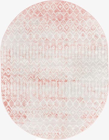 8' x 10' Bohemian Trellis Oval Rug
