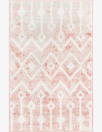 Dusty Rose Bohemian Trellis Rug