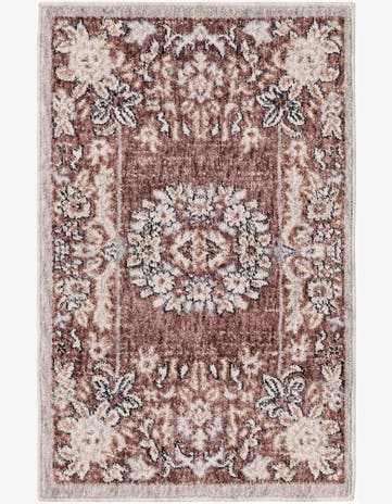 Dusty Rose Eco Traditional Rug