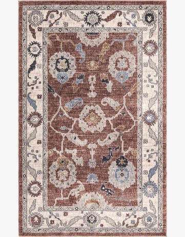 Dusty Rose Eco Traditional Rug