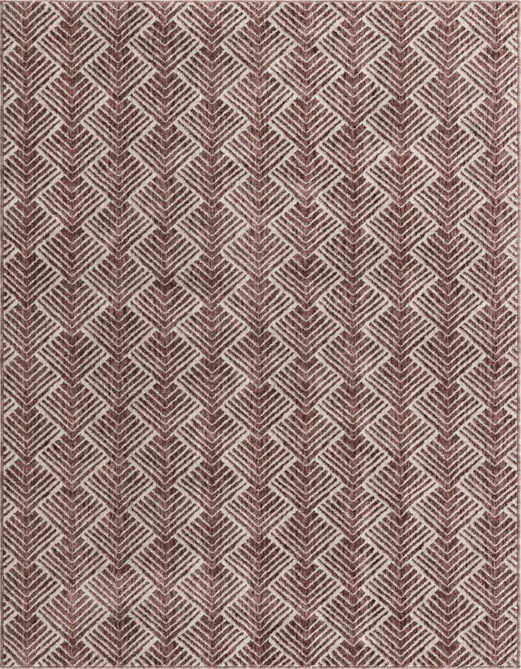 Detail image of 5' 3 x 8' Eco Trellis Rug