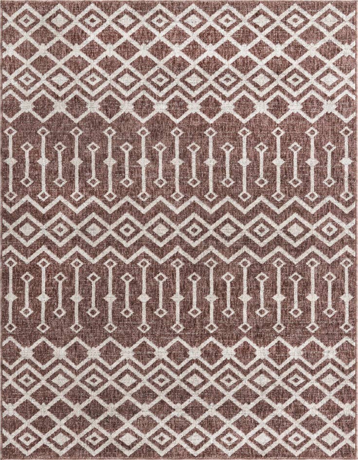 Detail image of 5' 3 x 8' Eco Trellis Rug
