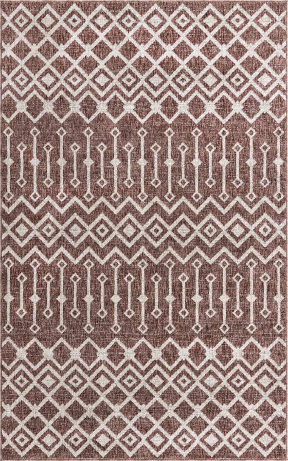 Detail image of 5' 3 x 8' Eco Trellis Rug