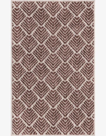 Dusty Rose Eco Trellis Rug