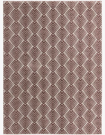 Dusty Rose Eco Trellis Rug