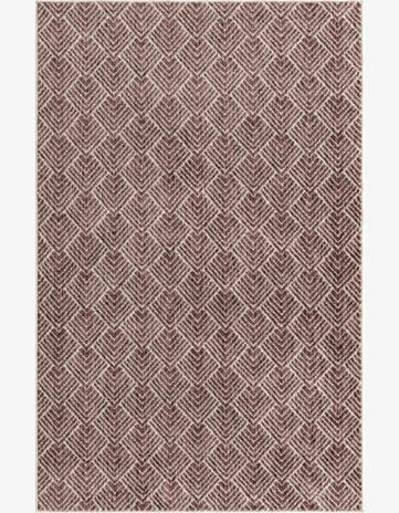 Dusty Rose Eco Trellis Rug