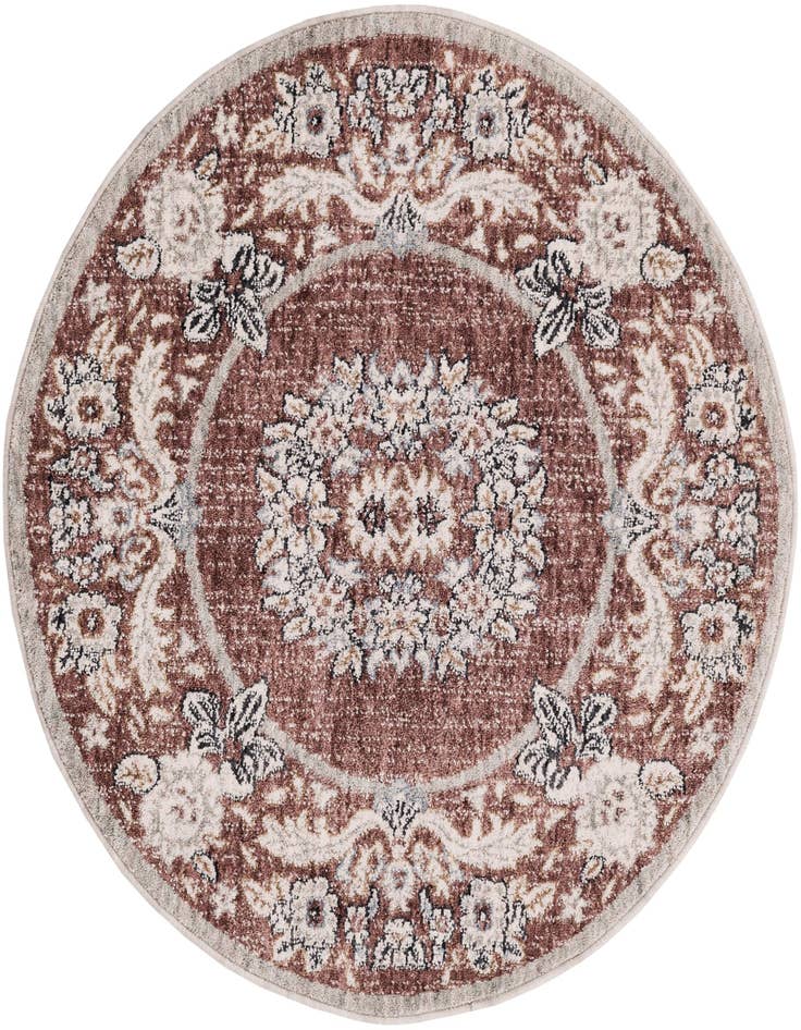 Detail image of 3' 3 x 3' 3 Eco Traditional Round Rug