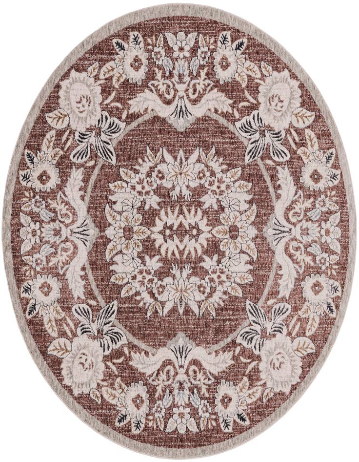 Detail image of 7' x 7' Eco Traditional Round Rug