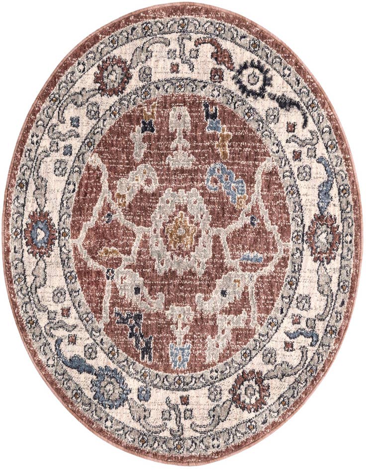 Detail image of 3' 3 x 3' 3 Eco Traditional Round Rug