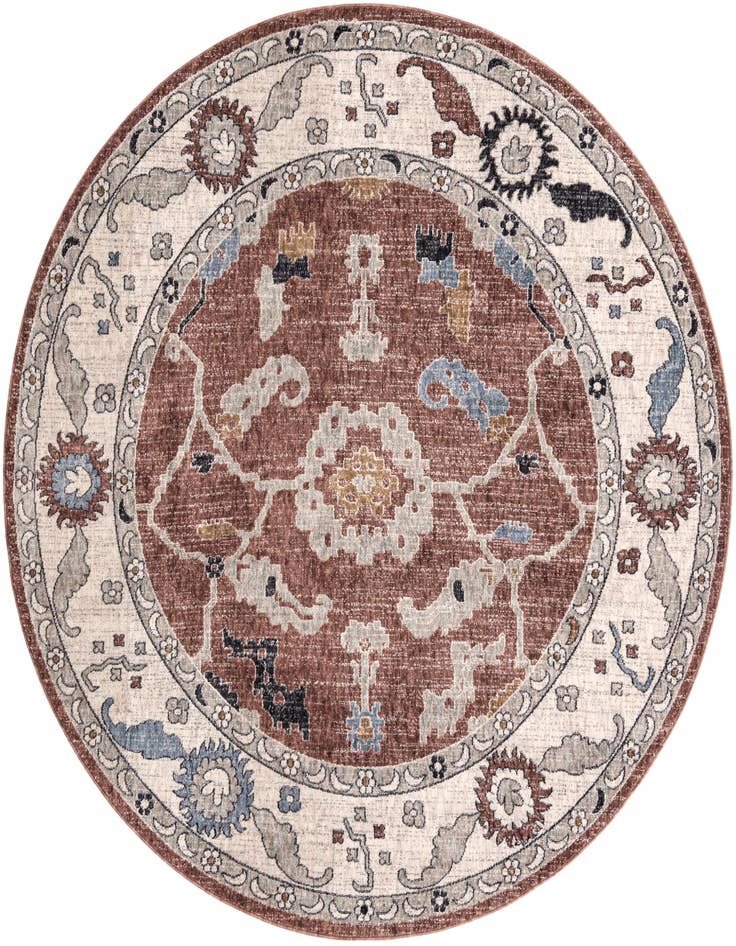 Detail image of 7' x 7' Eco Traditional Round Rug