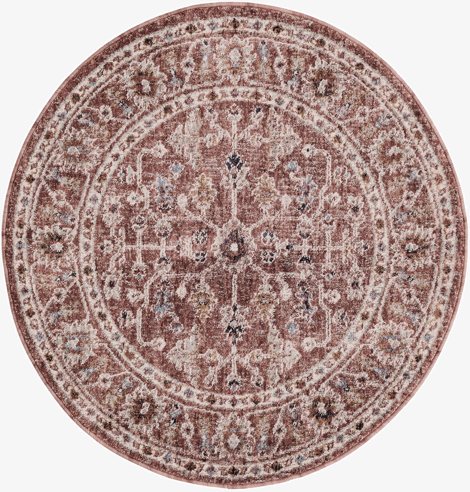 3' 3 x 3' 3 Eco Traditional Round Rug
