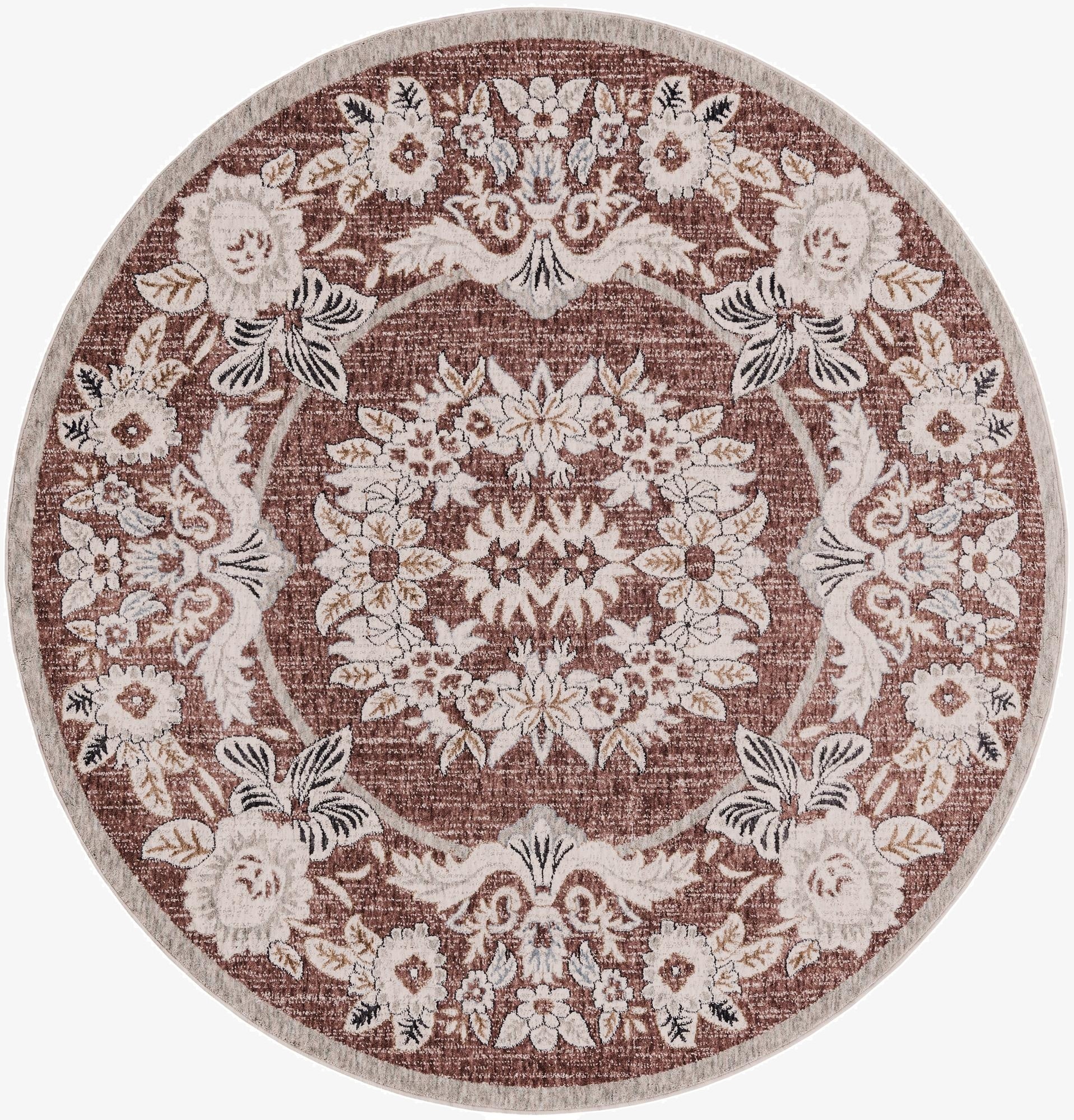 7' x 7' Eco Traditional Round Rug