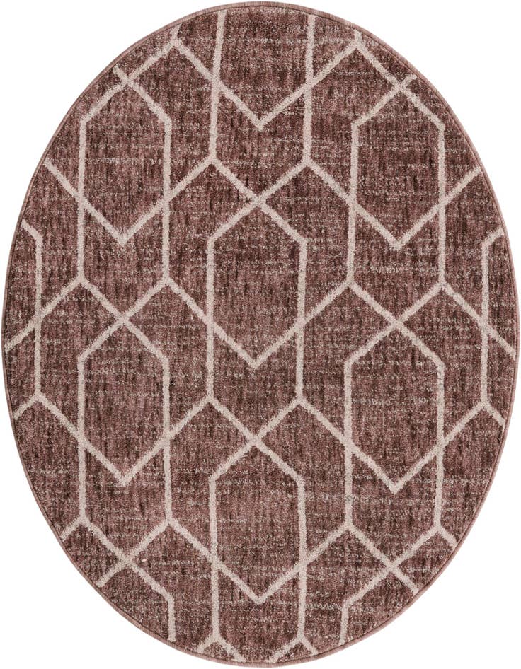 Detail image of 3' 3 x 3' 3 Eco Trellis Round Rug
