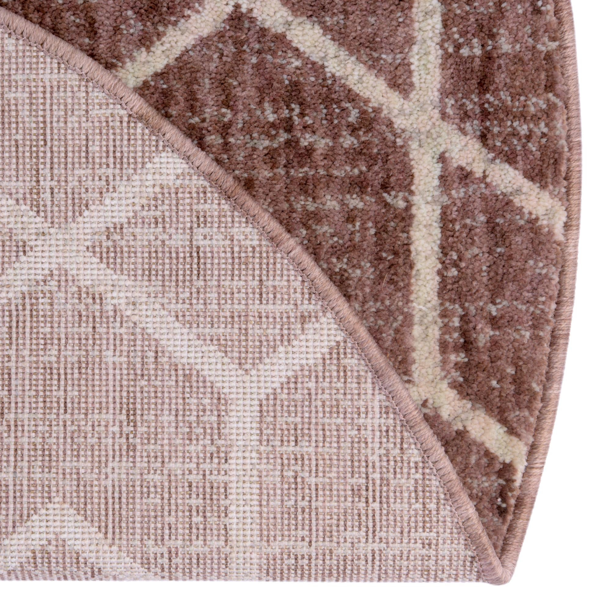 3' 3 x 3' 3 Eco Trellis Round Rug