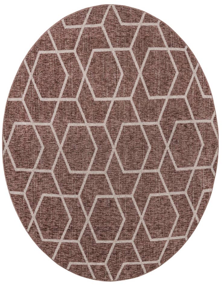 Detail image of 7' x 7' Eco Trellis Round Rug
