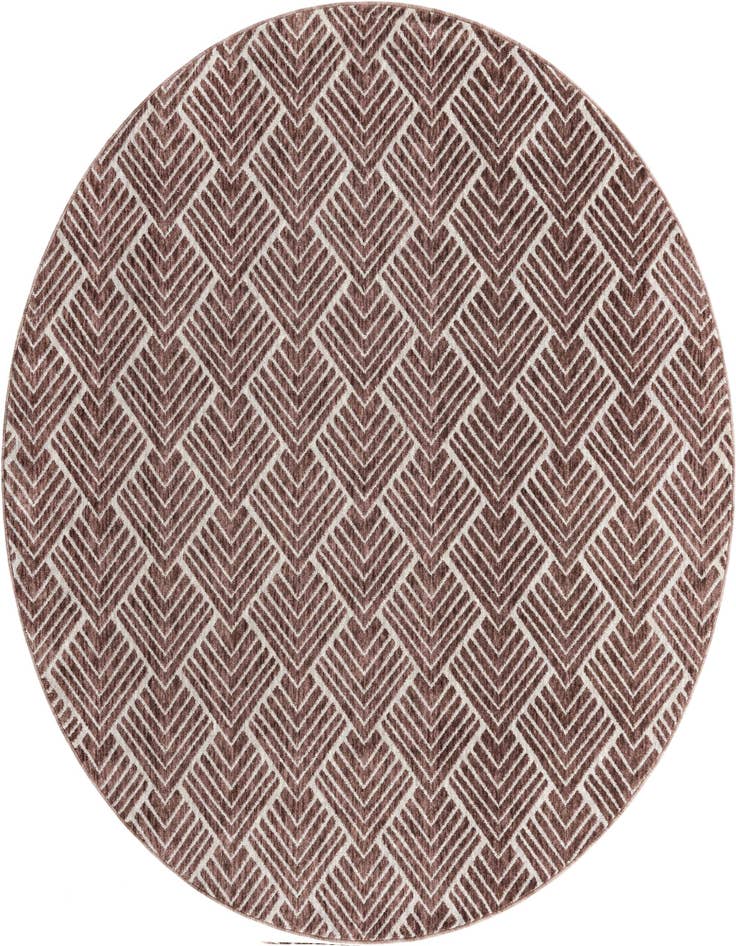 Detail image of 7' x 7' Eco Trellis Round Rug