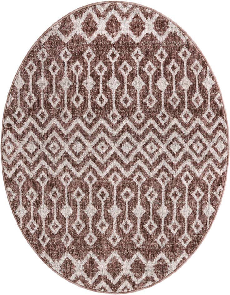 Detail image of 3' 3 x 3' 3 Eco Trellis Round Rug