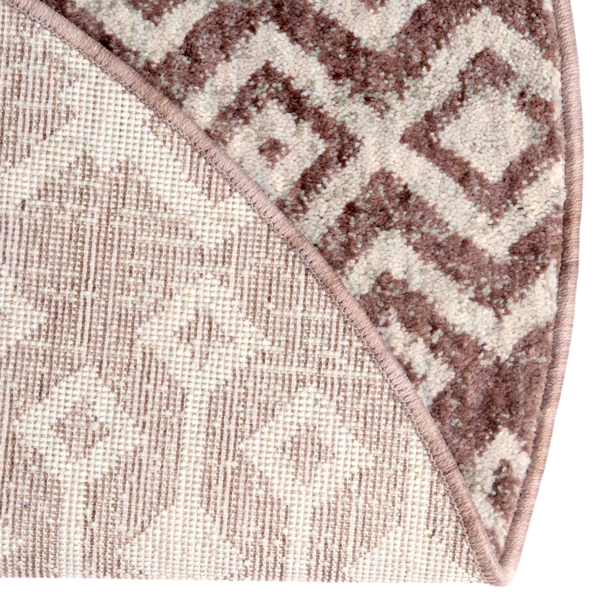 3' 3 x 3' 3 Eco Trellis Round Rug