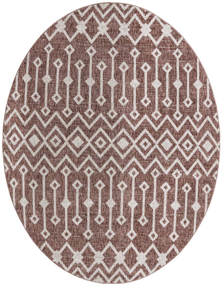 Detail image of 7' x 7' Eco Trellis Round Rug