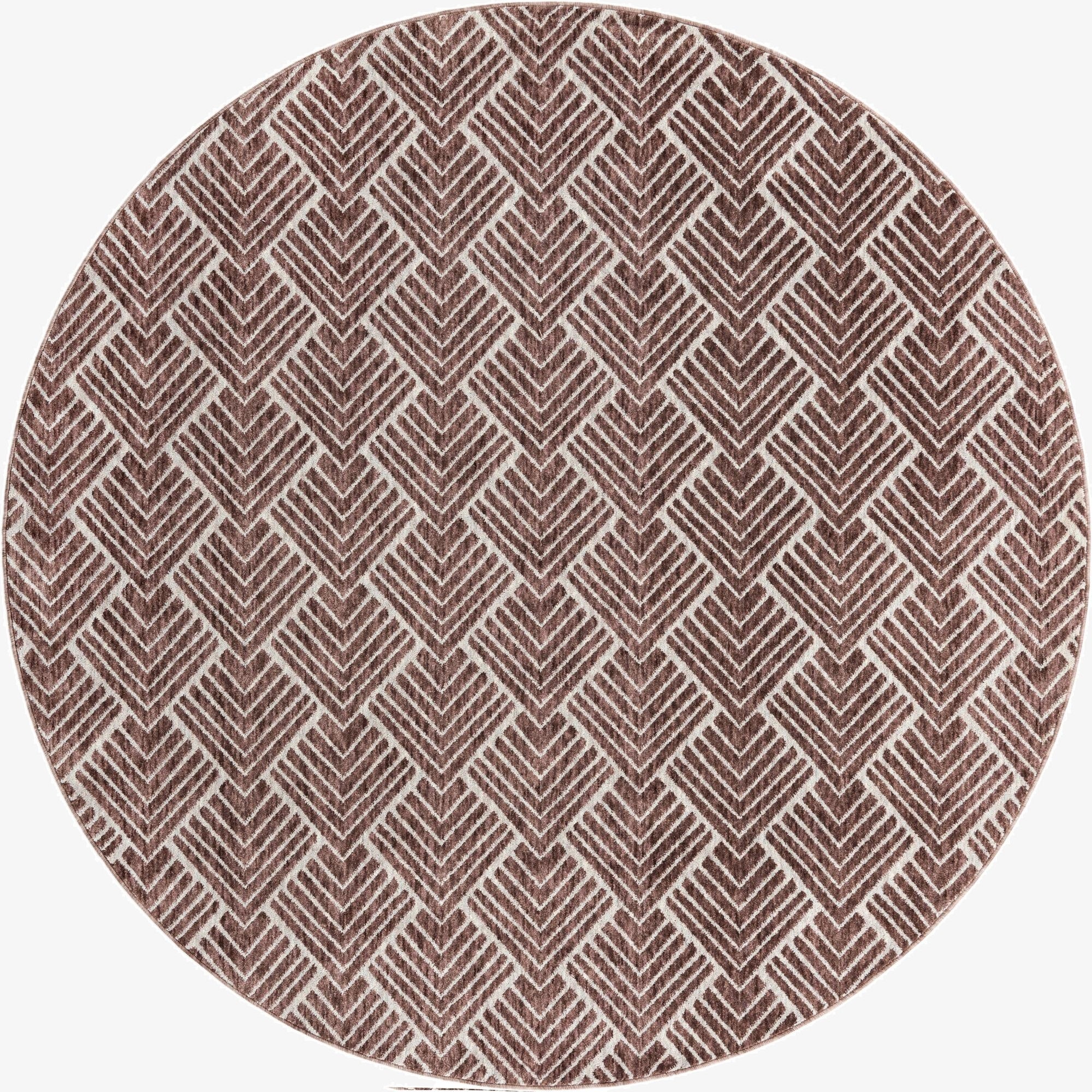 7' x 7' Eco Trellis Round Rug