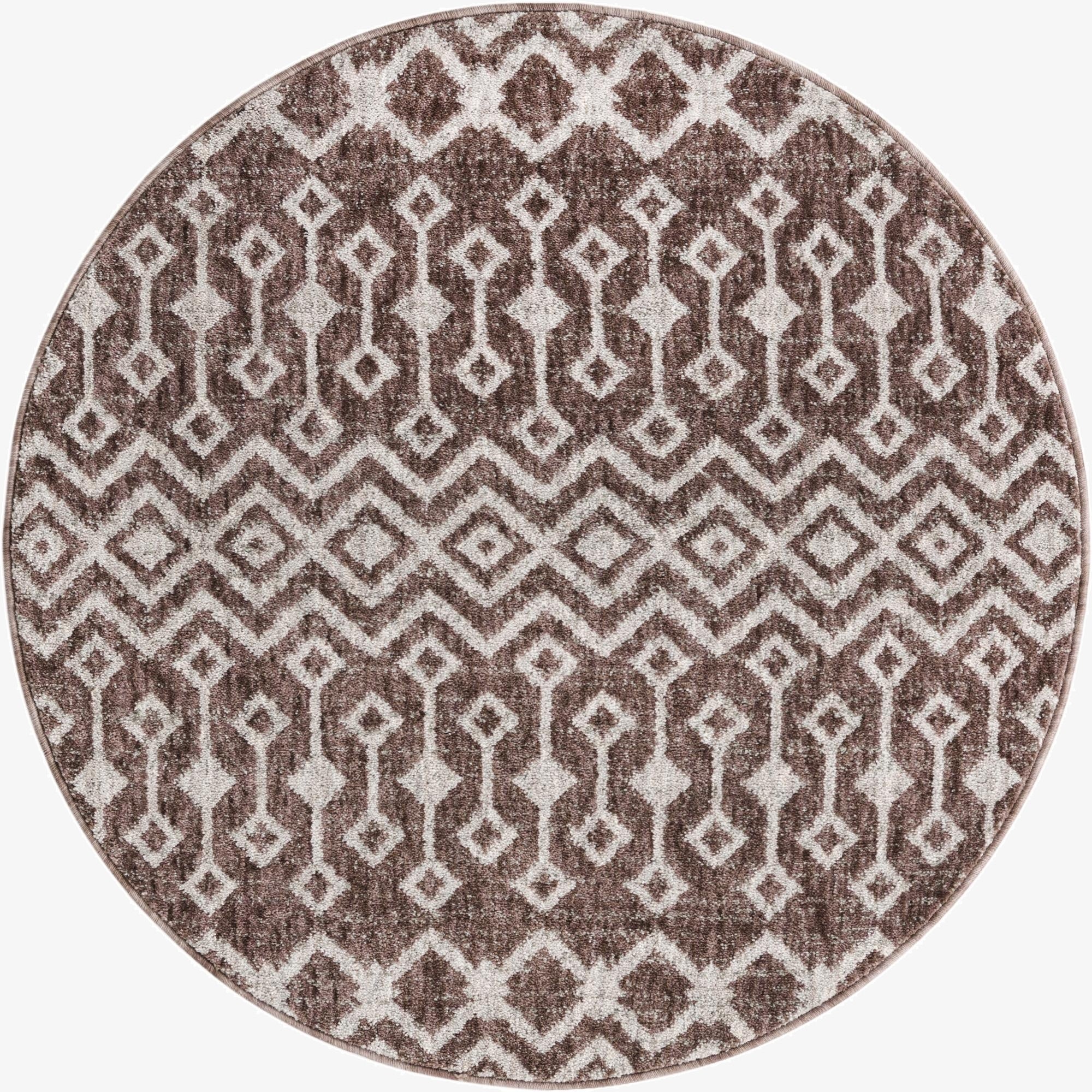 Primary image 3' 3 x 3' 3 Eco Trellis Round Rug