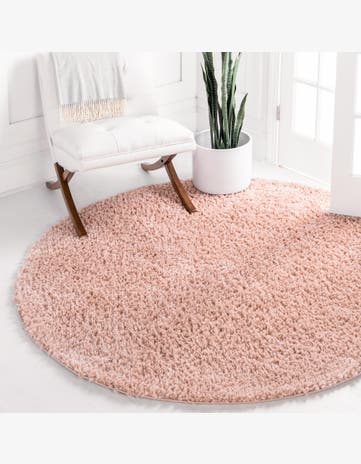 2' x 2' Zermatt Shag Round Rug