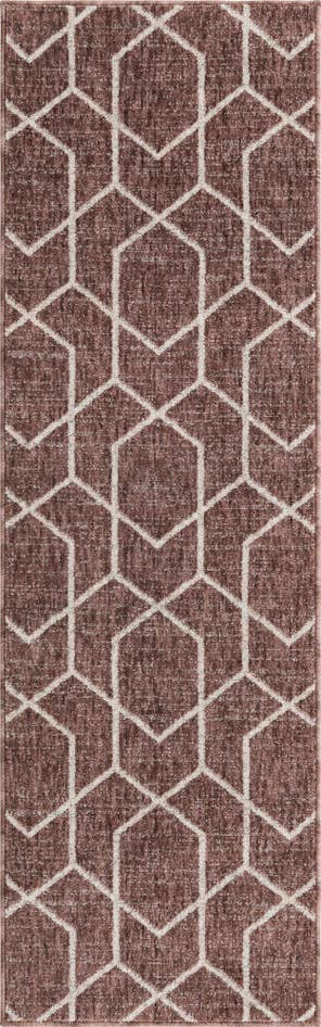 Detail image of 2' x 6' Eco Trellis Runner Rug