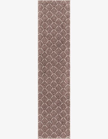 Dusty Rose Eco Trellis Runner Rug