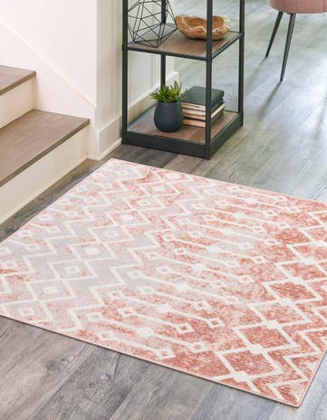 6' x 6' Bohemian Trellis Square Rug