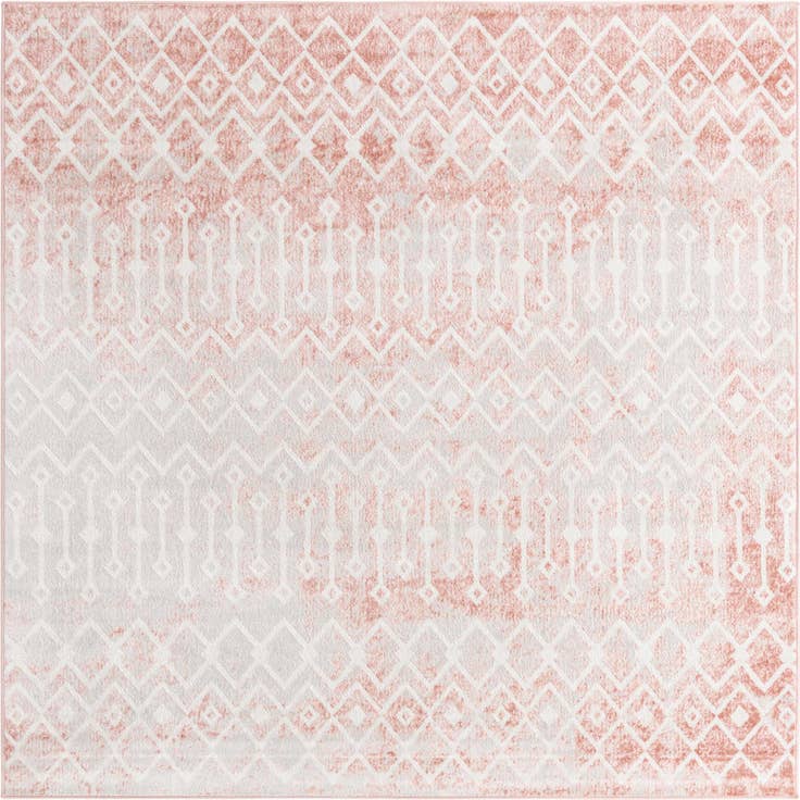 Detail image of 6' x 6' Bohemian Trellis Square Rug